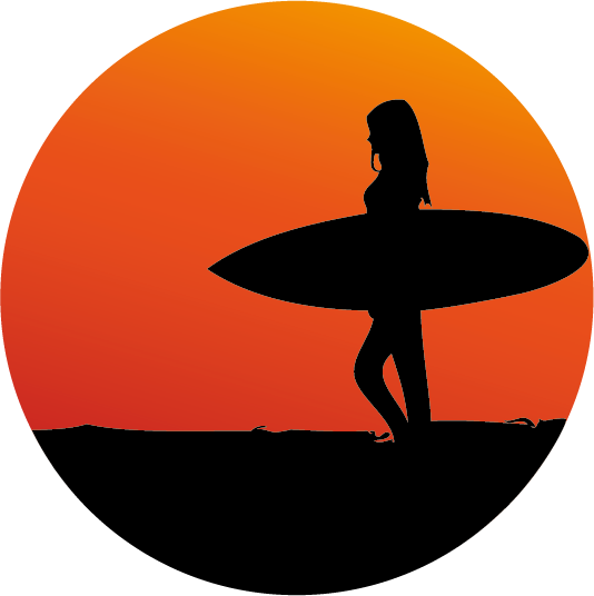 Vorschaubild Vektor SurferGirl